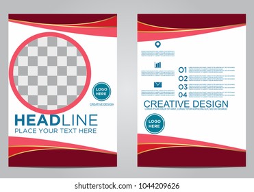 Business brochure flyer design template.