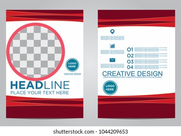 Business brochure flyer design template.