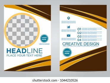 Business brochure flyer design template.