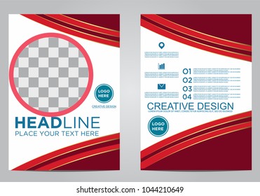 Business brochure flyer design template.