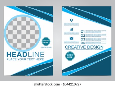 Business brochure flyer design template.