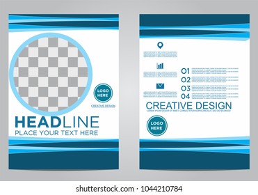 Business brochure flyer design template.