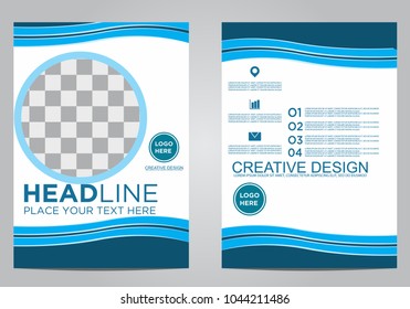 Business brochure flyer design template.
