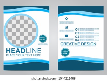 Business brochure flyer design template.