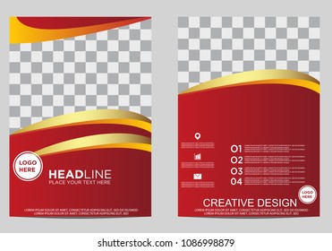 Business brochure flyer design template.