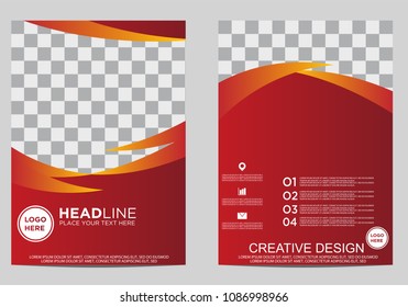 Business brochure flyer design template.