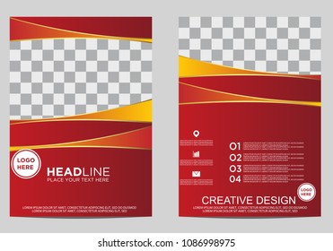 Business brochure flyer design template.