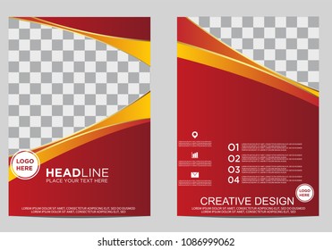 Business brochure flyer design template.
