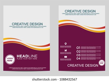 Business brochure flyer design template
