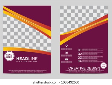 Business brochure flyer design template