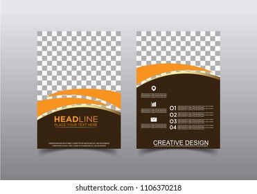 Business brochure flyer design template.