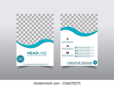 Business brochure flyer design template.