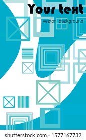 business brochure flyer design template vector geometric square abstract background