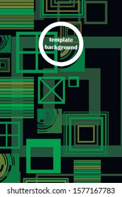 business brochure flyer design template vector geometric square abstract background