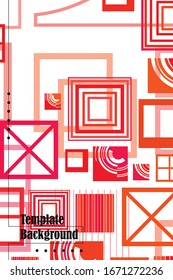 business brochure flyer design. template vector geometric square abstract background