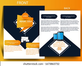 Business brochure flyer design template. Vector illustration