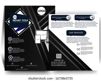 Business brochure flyer design template. Vector illustration