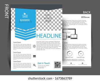 Business brochure flyer design template. Vector illustration