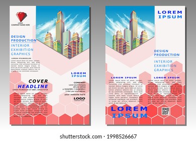 Business brochure flyer design  template. Vector illustration
