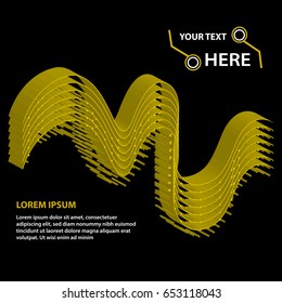 Business Brochure flyer design template. 3D style.Vector illustration.