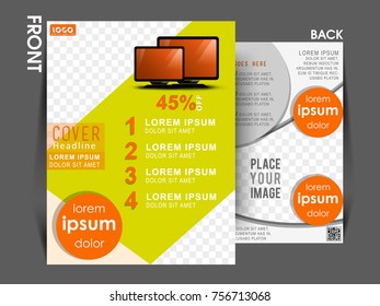 Business Brochure, Flyer Design,Leaflets a4 Template,Vector Flyer, magazine cover template can be use for print and publishing.