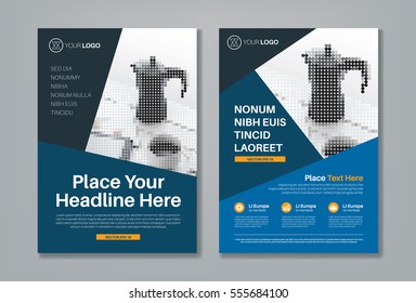 Business Brochure / Flyer / Leaflet vector template - layout design in A4 size
