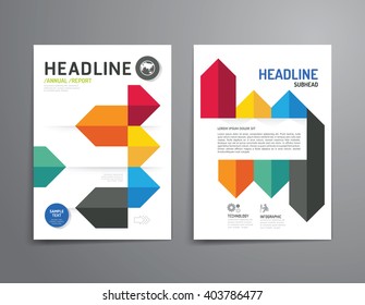 Business brochure, flyer, magazine cover design template vector.layout education annual report A4 size.