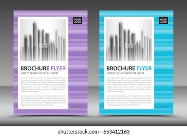 Business brochure flyer template, annual report, cover design, magazine ads