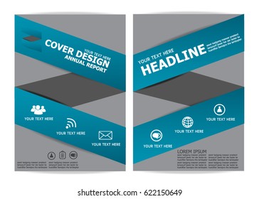 Business brochure flyer vector design, annual report cover, Modern layout template, A4 size