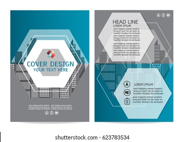 Business brochure flyer vector design, annual report cover, Modern layout template, A4 size