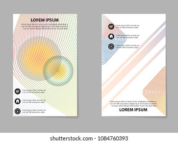 Business brochure flyer. Vector illustration