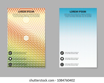 Business brochure flyer. Vector illustration