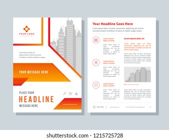 Business brochure layout, annual report, flyer, magazine abstract background. Size template a4, corporate presentation, banner, color book design