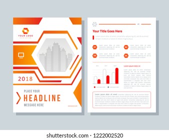 Business brochure layout, annual report, flyer, magazine abstract background. Size template a4, corporate presentation, banner, color book design