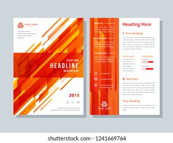 Business brochure layout. Annual report, flyer, magazine abstract background.