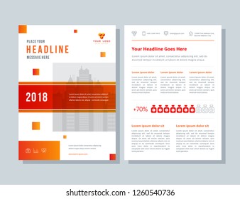 Business brochure layout. Annual report, flyer, magazine abstract background.