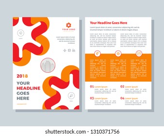 Business brochure layout. Annual report, flyer, magazine abstract background.