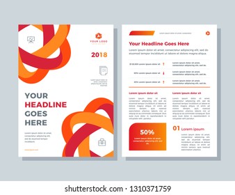 Business brochure layout. Annual report, flyer, magazine abstract background.