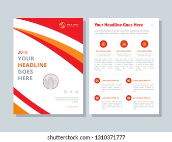 Business brochure layout. Annual report, flyer, magazine abstract background.