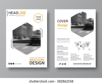 Business brochure layout. Creative brochure template. Corporate identity leaflet design. Presentation template, magazine cover in a4 size. Vector brochure design. Print brochure. Book cover, eps10