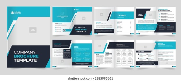 Business brochure layout design, multi page brochure design.