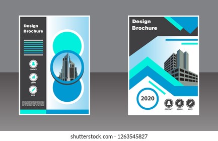 business brochure layout design template, cover book, Leaflet advertising, poster, magazine, Business Financial for background.