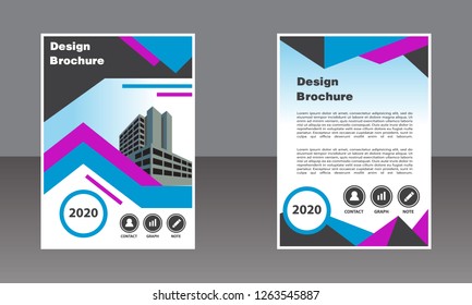 business brochure layout design template, cover book, Leaflet advertising, poster, magazine, Business Financial for background.