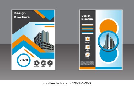 business brochure layout design template, cover book, Leaflet advertising, poster, magazine, Business Financial for background.