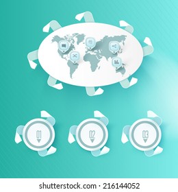 Business brochure layout element 
