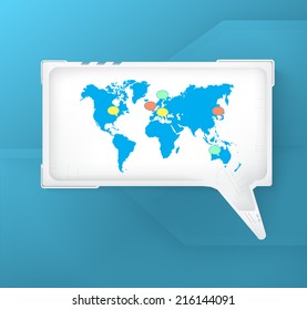 Business brochure layout element 