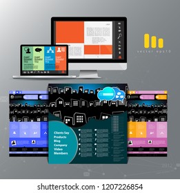 Layout von Unternehmensbroschüren, Vektorgrafik