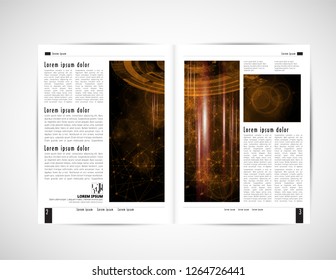 Layout von Unternehmensbroschüren, Vektorgrafik