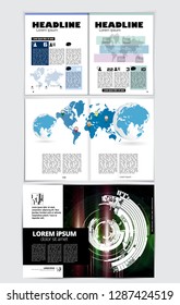 Layout von Unternehmensbroschüren, Vektorgrafik