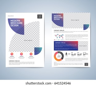 Business brochure, leaflet, annual report, cover design template. Can be use for print and publishing. vector background. 